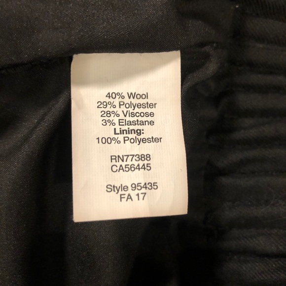 J Crew size 12 black wool blend mini skirt - Picture 4 of 6